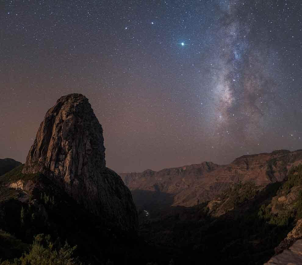 Roque de Agando, estrellas 